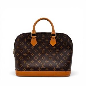 Louis Vuitton Alma PM Monogram Handbag Brown Canvas